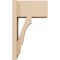 Ekena Millwork 7 1/2-in W x 12-in D x 20-in H Balboa Block Rough Cedar Woodgrain TimberThane Outlooker, Primed Tan OUTUR075X12X20BOA44RCPR - alternate 2